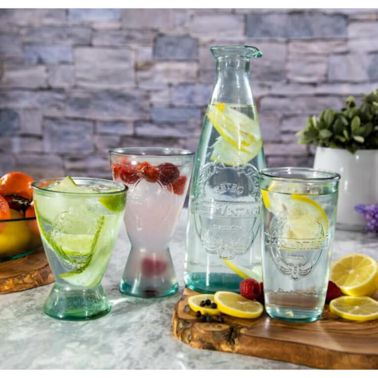 Eco Vintage – Decanter and Sets Of 6 Tumblers