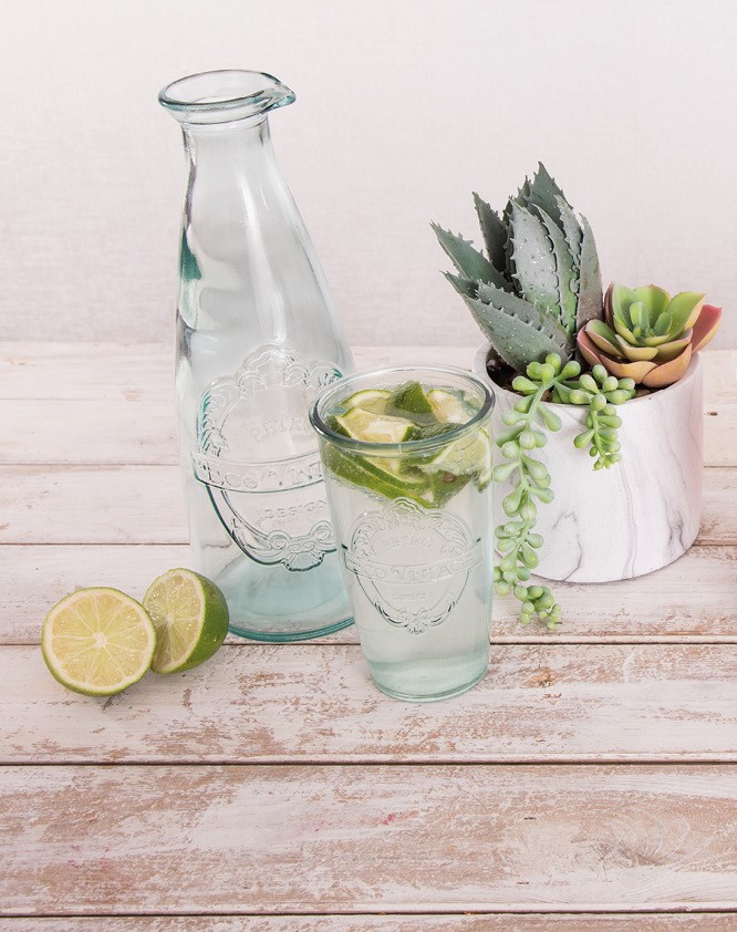 Eco Vintage – Decanter and Set Of 6 Tumblers
