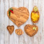 Olive Wood Heart Shaped Snack Dish