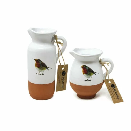 Rustic Robin Jugs