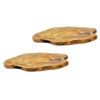 Olive Wood - Set of 2 Trivets