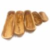 Olive Wood - Handmade Rustic Snack Boats