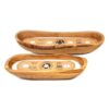 Reusable Handmade Olive Wood Boat Soy Wax Candles
