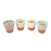 Sets Of 2 Rustic Pastel Reusable Conical Soy Wax Candles
