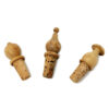 Olive Wood - Set Of 3 Cork Bottle Stoppers