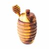 Olive Wood - Honey Drizzler & Pot With Lid