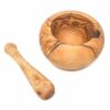 Olive Wood - Round Pestle & Mortar