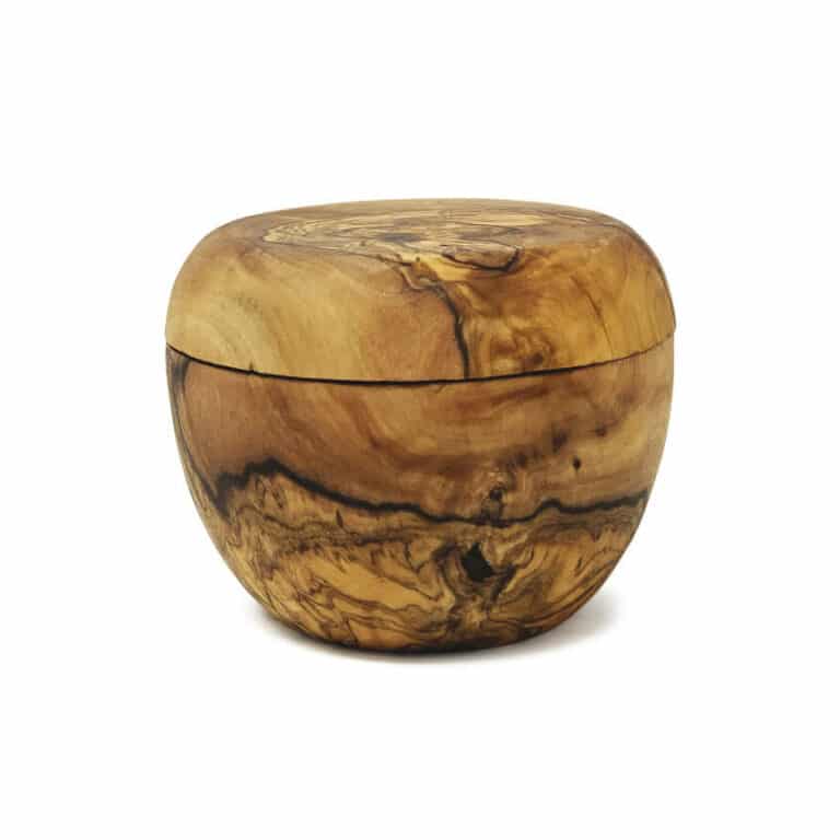 Olive Wood – 9Cm Salt/Sugar Pot With Lid