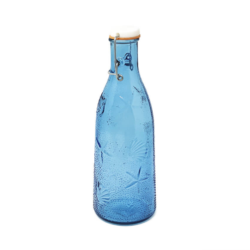 Bottle Light Denim Verano-Recycled-Glass-Beyond-the-Sea-Bottle-and-Glasses-2-v1