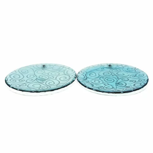 Ice - Set Of 2 Large Serving Plates