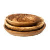 Olive Wood - Trio Oval Serving Dish Set (13X8Cm - 16X9Cm - 19X11Cm)