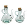 Verano Recycled Glass - Set Of 2 Cruet Oil Drizzlers With Cork Lids