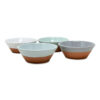 Rustic Pastel - Set Of 4 Side Bowls (Half Dipped)