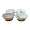 Rustic Pastel - Large Bowl (Half Dipped)