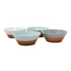 Rustic Pastel - Set Of 4 Tapas Bowls (Half Dipped)