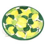Verano Hand-Painted Spanish Ceramics Lemon Platter - 42cm Large Decorative Serving Dish, Dishwasher Safe