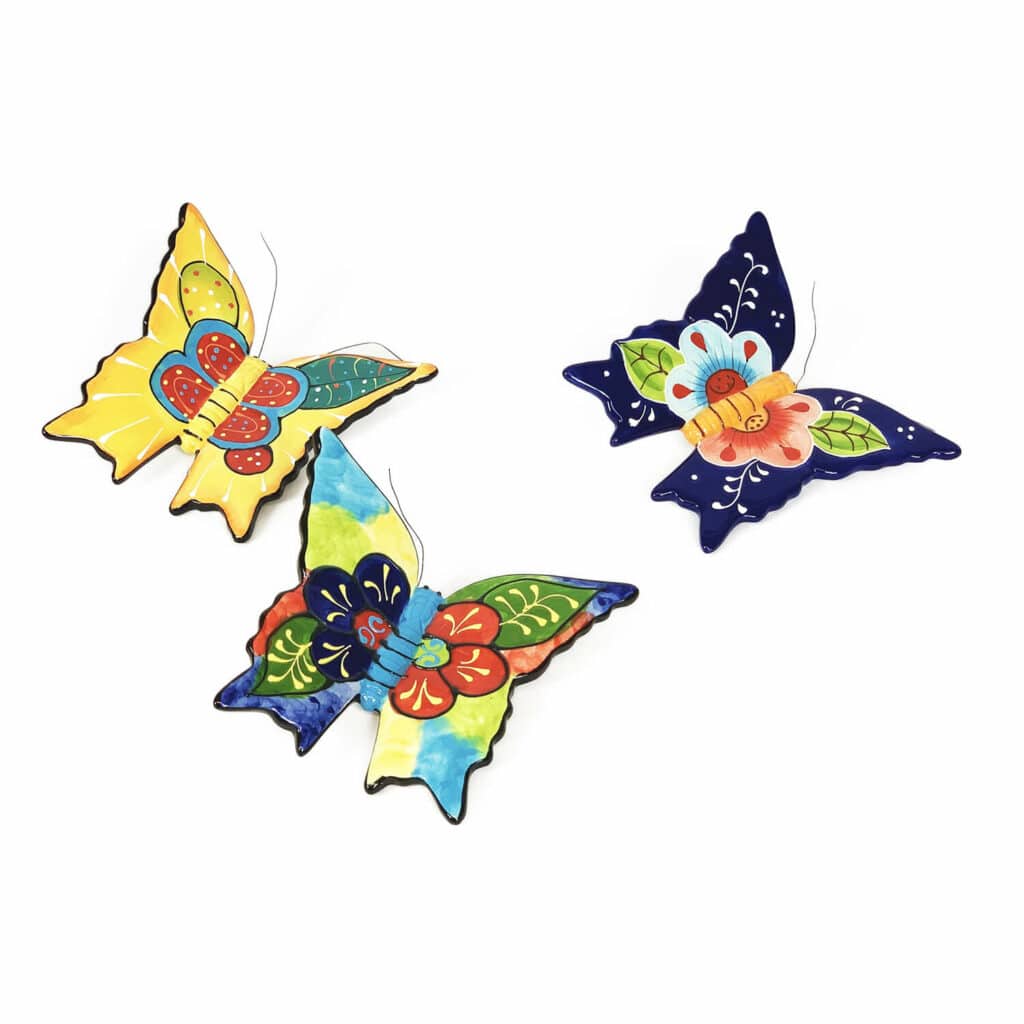 Classic Spanish Wall Hanging Butterflies Verano Ceramics