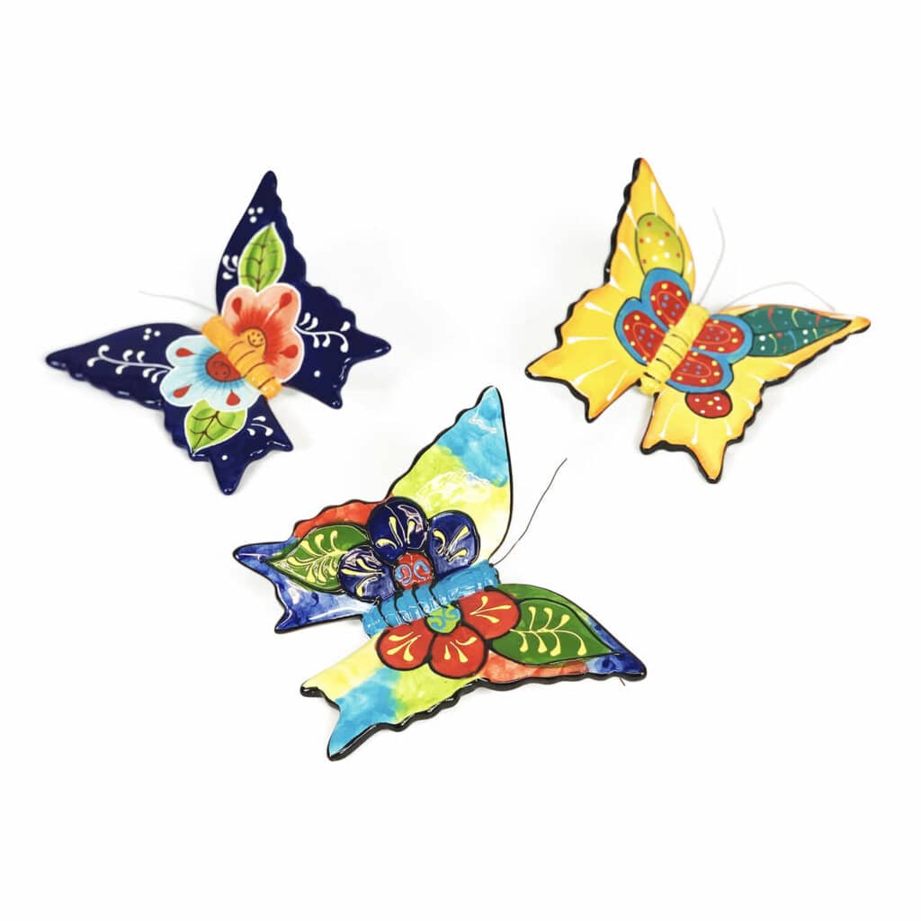 Classic Spanish Wall Hanging Butterflies Verano Ceramics