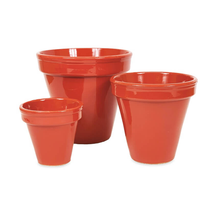 Ceramic Plant Pots Classic Plant Pots - Set of 3