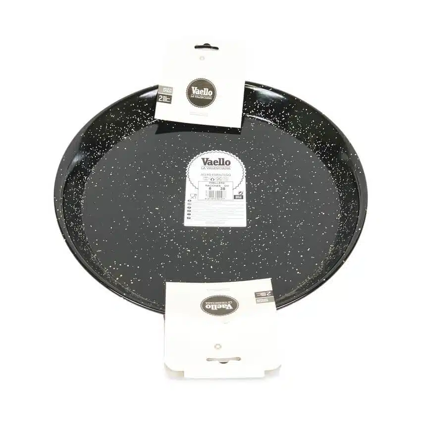 Enamelled Steel Paella Pans with Handles Verano Ceramics