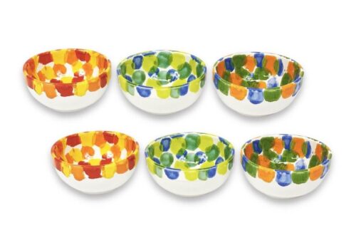 Petalo PET12 SS Set of 6 x12cm Bowls Mixed
