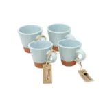 Rustic Pastel Conical Cup - Blue