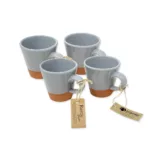 Rustic Pastel Conical Cup - Grey