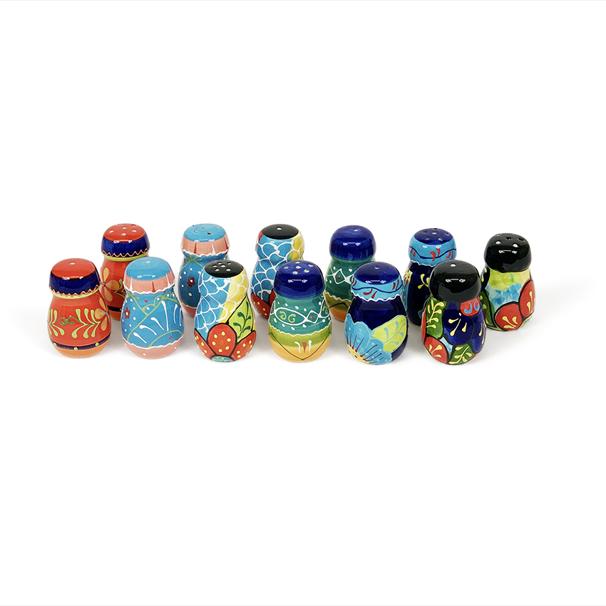 Classic Spanish Salt & Pepper Pots set of 6