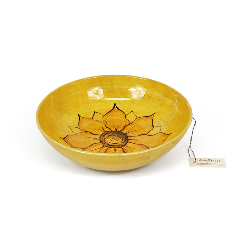 Sunflower – Large Round Bowl