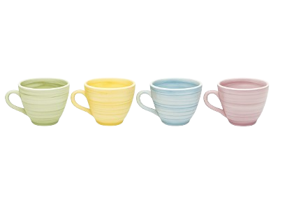 Pastel Beach – Everyday Cups – Set of 4